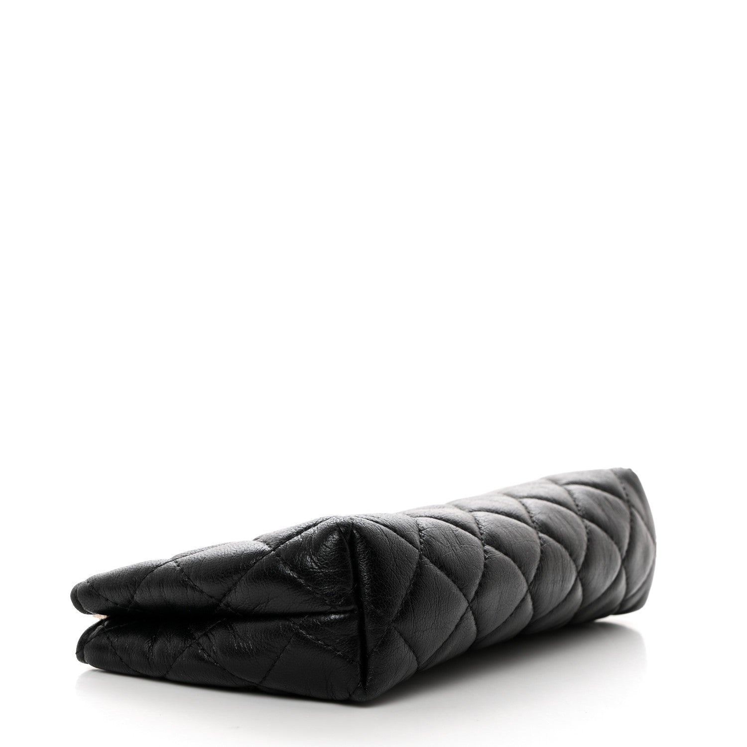 Chanel Lambskin Quilted Cosmetic Pouch Black 4 of 7
