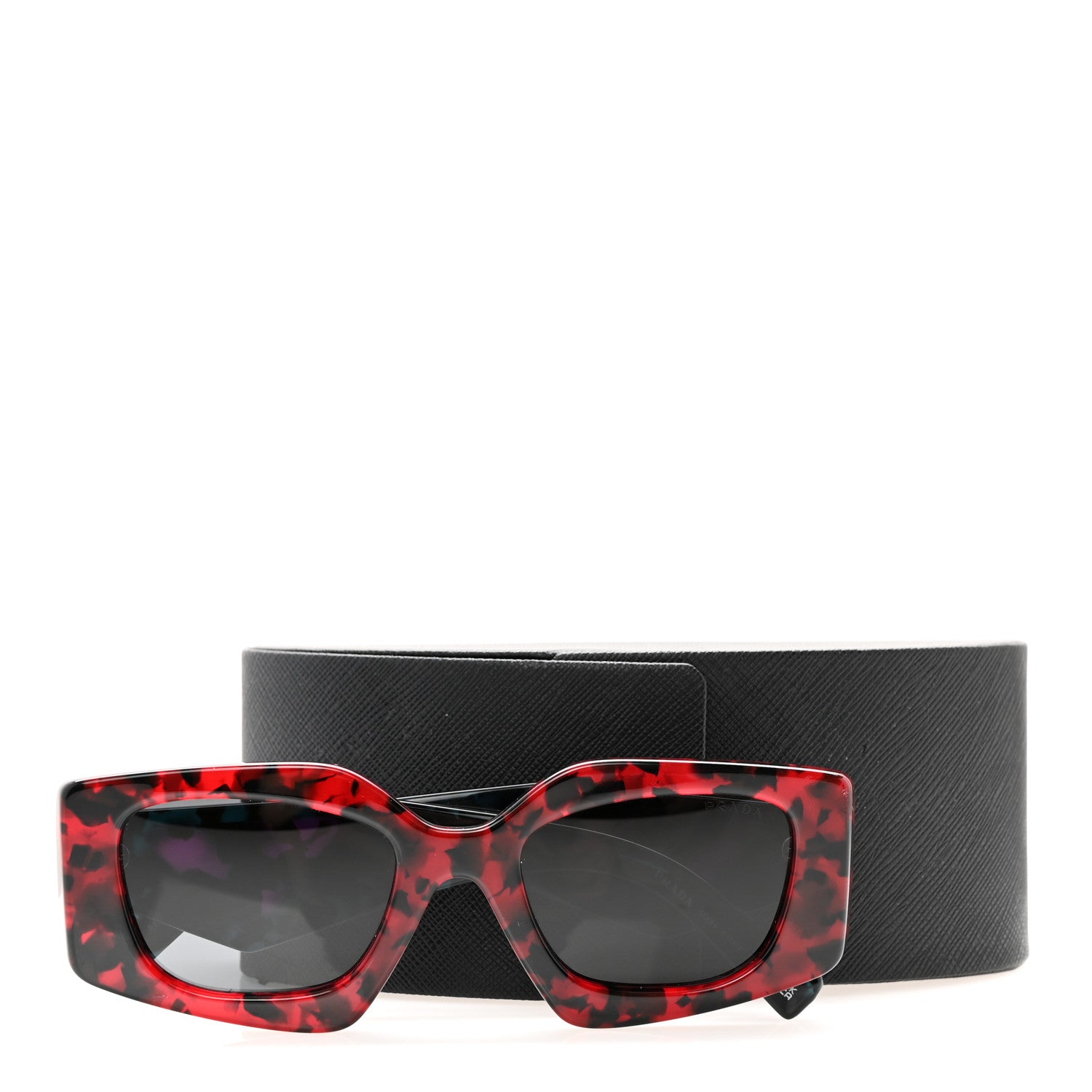 Prada Acetate Symbole Sunglasses SPR 15Y Scarlet Tortoise 11 of 11