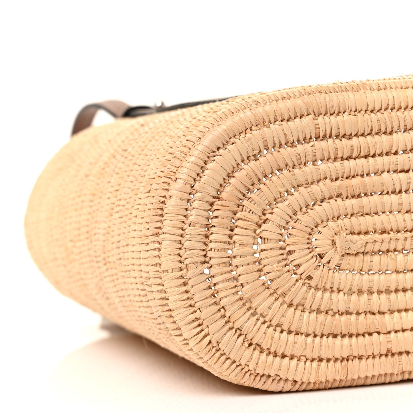 Raffia Small Square Basket Tote Bag Natural Tan