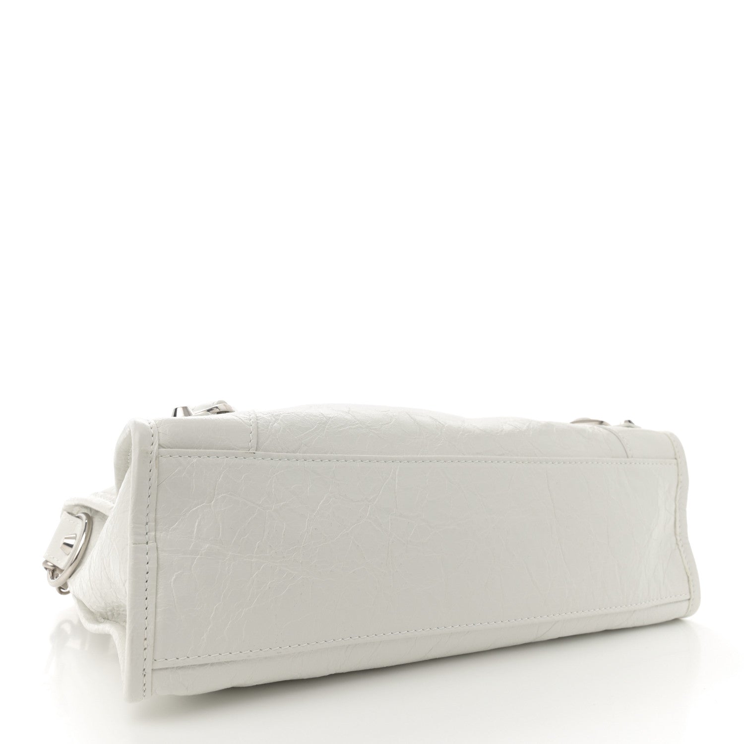 Balenciaga Agneau Arena Silver Hardware Small Le City Optic White 4 of 12