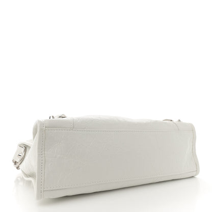 Balenciaga Agneau Arena Silver Hardware Small Le City Optic White 4 of 12