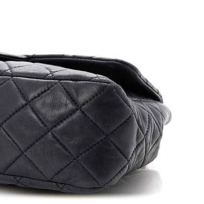 Chanel Lambskin Quilted Jumbo Single Flap Navy 10 of 10