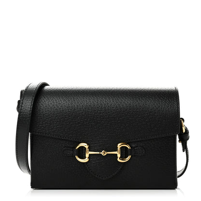 Gucci Calfskin Horsebit 1955 Shoulder Bag Black 1 of 10