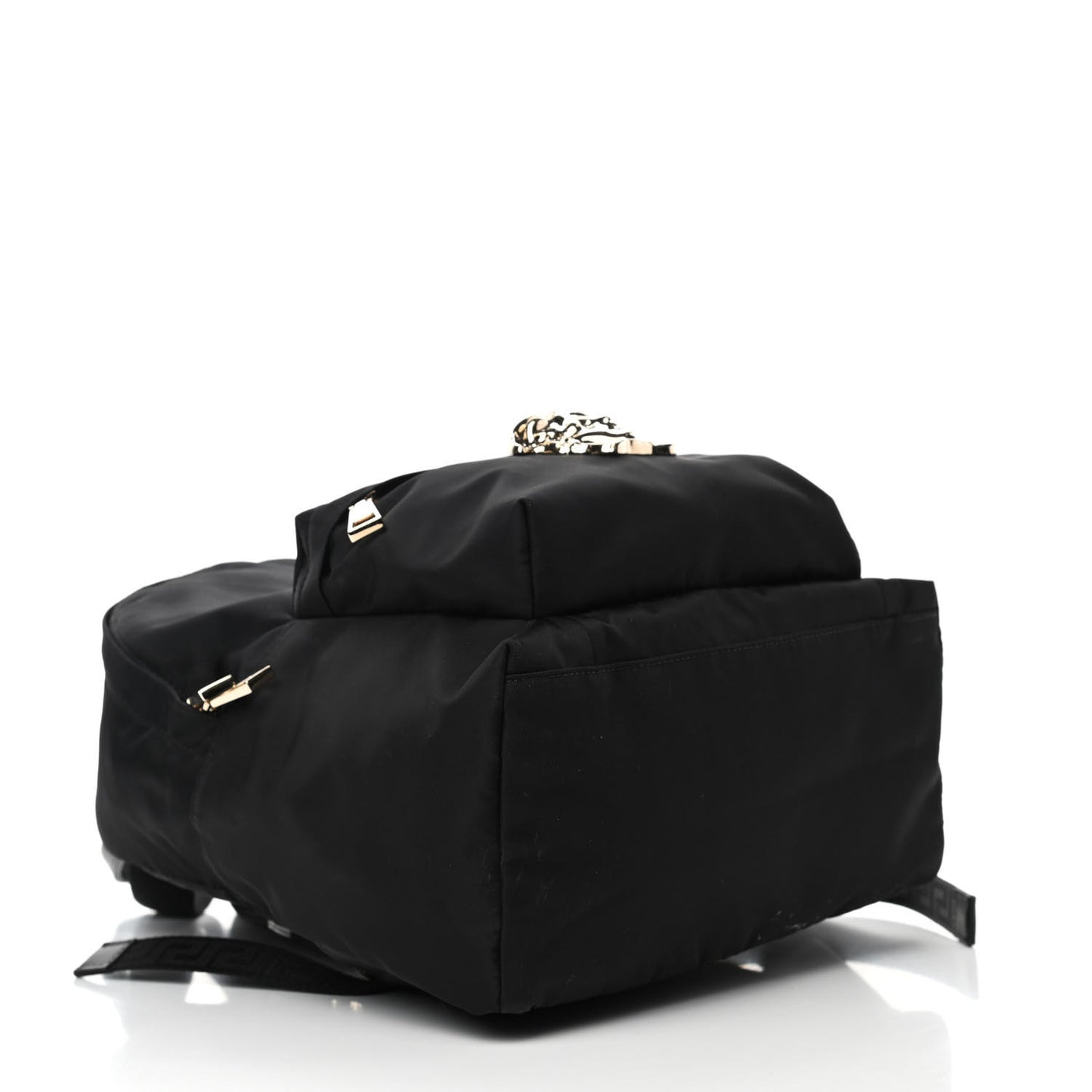 Nylon Palazzo Medusa Backpack Black