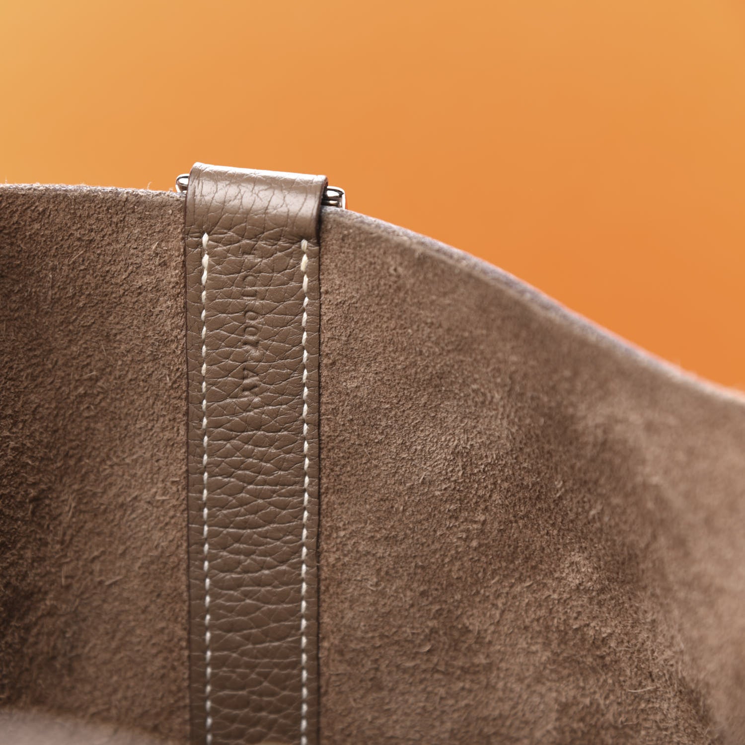 Hermes Taurillon Clemence Picotin Lock 26 GM Etoupe 6 of 11