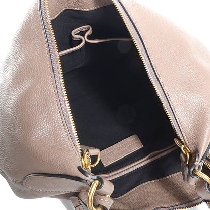 Alexander McQueen Pebbled Calfskin Skull Padlock Hobo Cocco 5 of 8