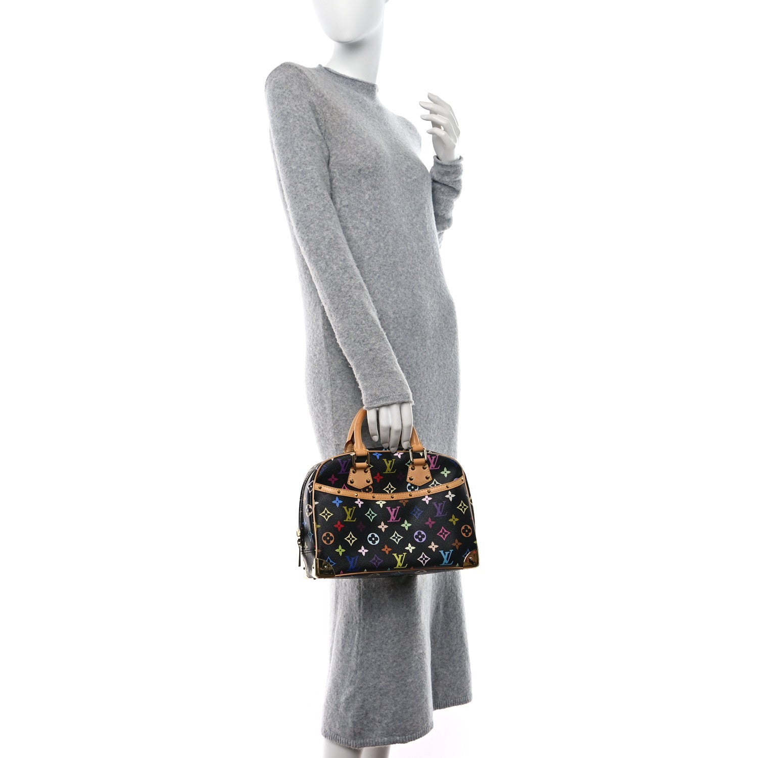 Louis Vuitton Monogram Multicolor Trouville Black 2 of 11