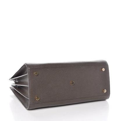 Saint Laurent Grained Calfskin Small Sac De Jour Dark Anthracite 4 of 12
