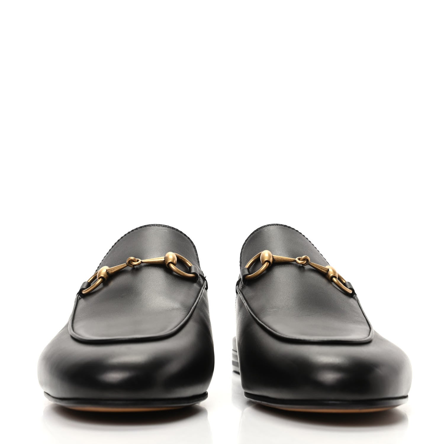 Gucci Calfskin Womens Princetown Slippers 38.5 Black 2 of 10