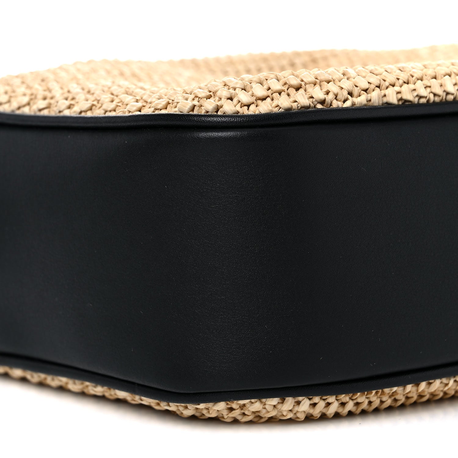 Saint Laurent Raffia Canvas Monogram Lou Camera Bag Beige Black 8 of 10