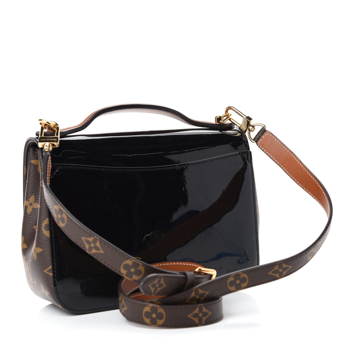 Patent Calfskin Monogram Cherrywood BB Black