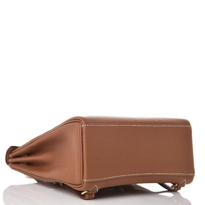 Hermes Togo Kelly Ado Backpack Gold 5 of 31