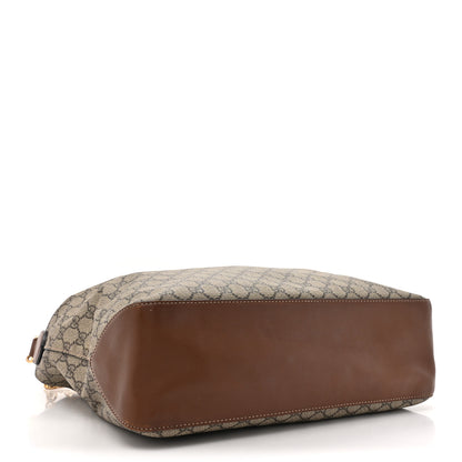 Gucci GG Supreme Monogram Large Linea A Hobo Light Brown 4 of 18