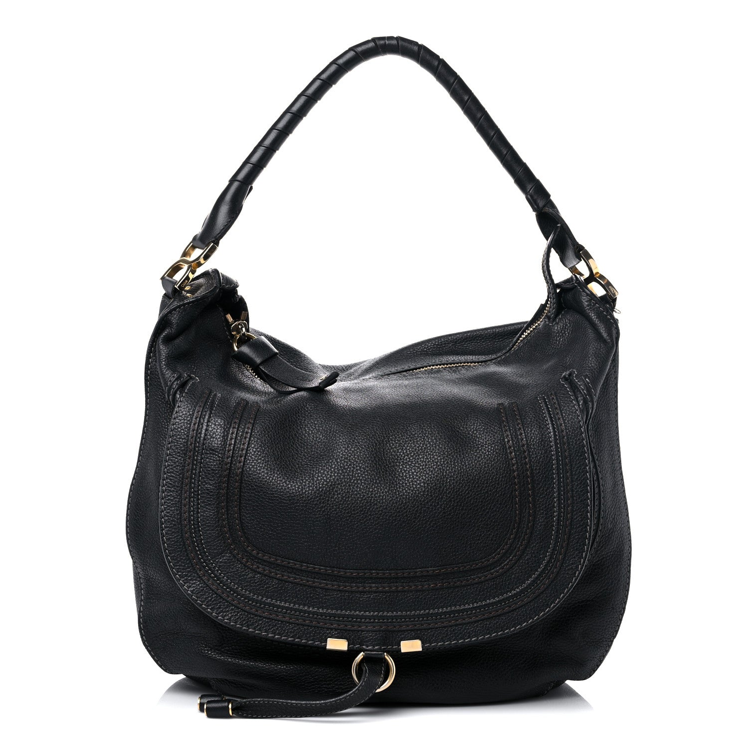 Chloe Calfskin Large Marcie Satchel Black 1 of 28