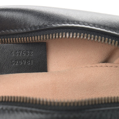Gucci Calfskin Matelasse Small GG Marmont Chain Shoulder Bag Black 7 of 12