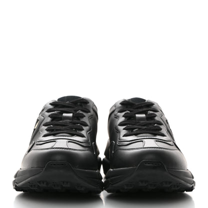 Gucci Dali Soft Calfskin Cut Out Interlocking G Womens Rhyton Sneakers 36.5 Black Ivoire 2 of 9