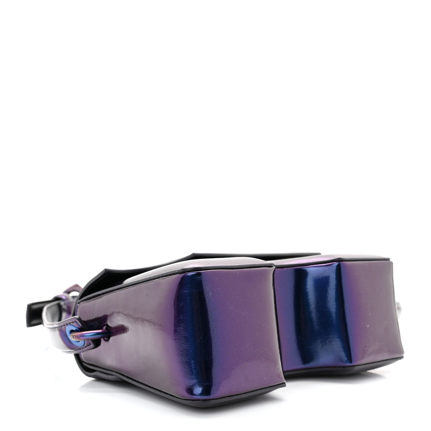 Off-White OFF WHITE Iridescent PU Burrow 22 Shoulder Bag Latex Blue 4 of 12