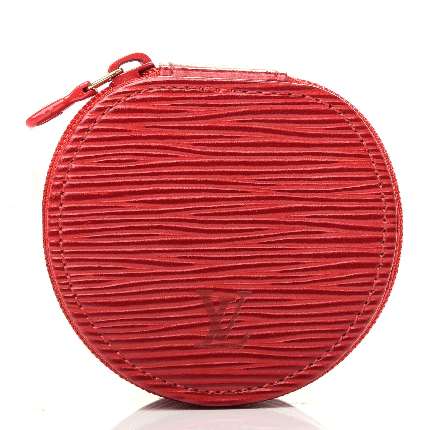 Louis Vuitton Epi Ecrin Bijoux 10cm Jewelry Box Case Red 7 of 7