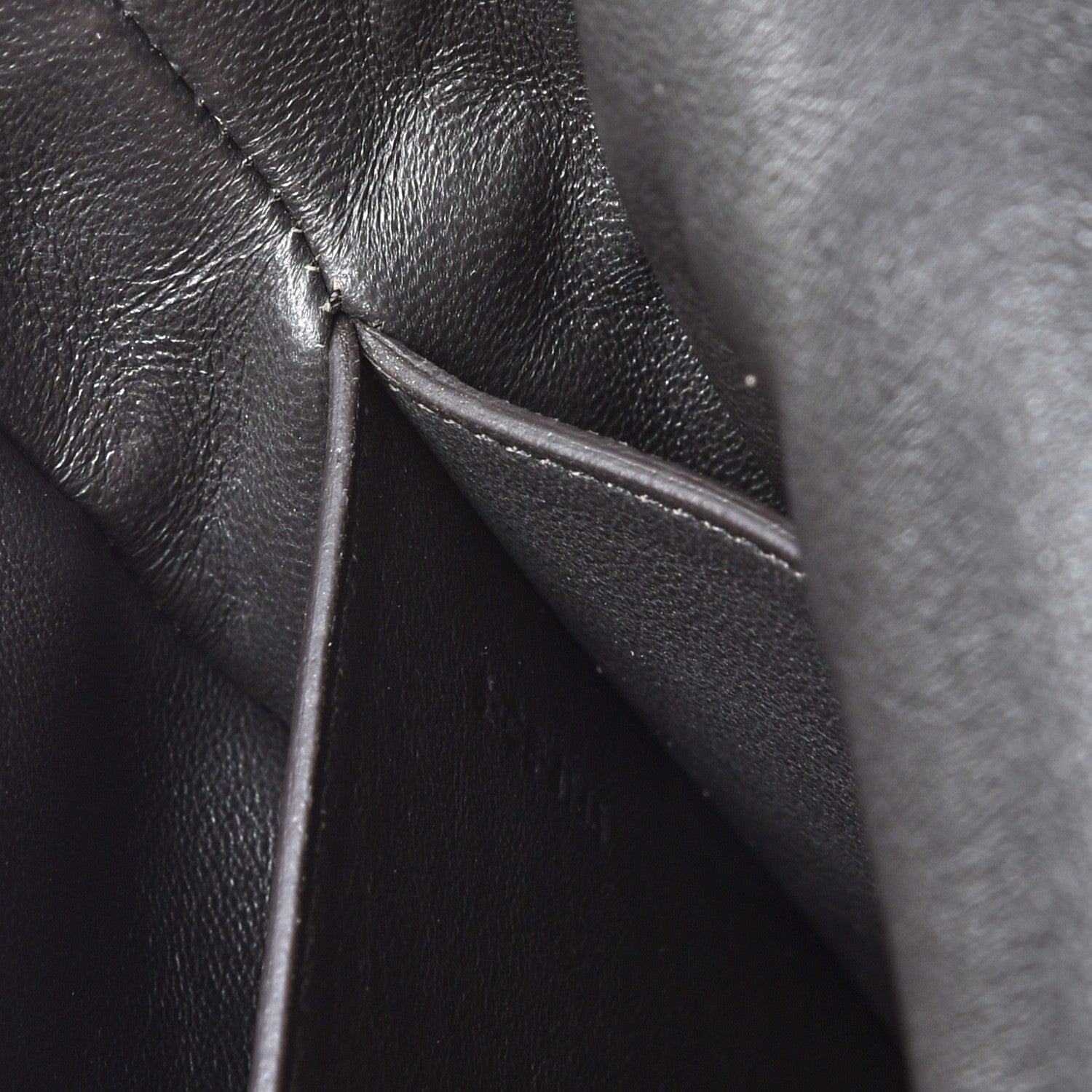 Celine Grained Calfskin Medium Trotteur Dark Taupe 9 of 10