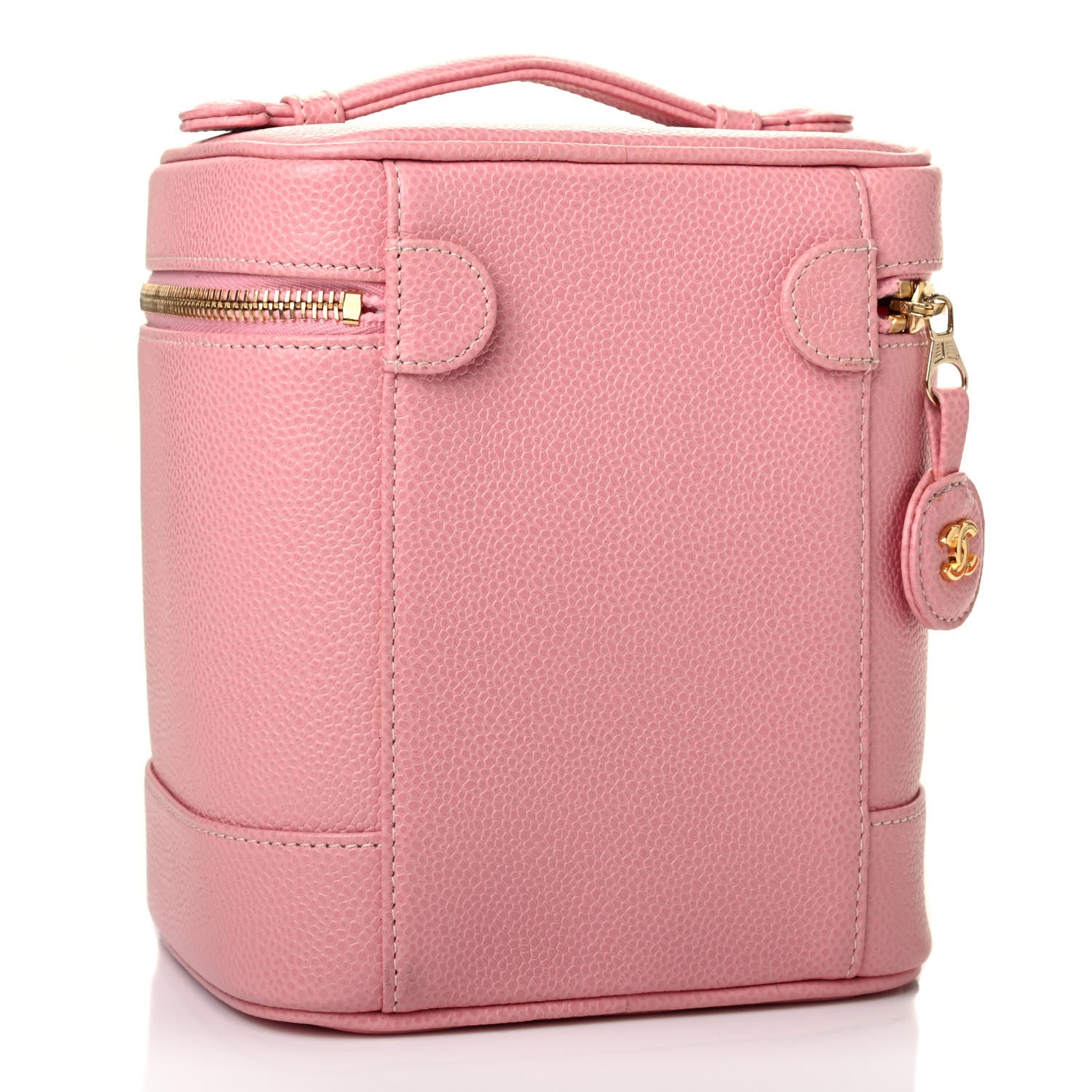 Chanel Caviar Vanity Cosmetic Case Pink 2 of 4