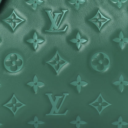 Louis Vuitton Lambskin Embossed Monogram Coussin BB Emeraude 7 of 10