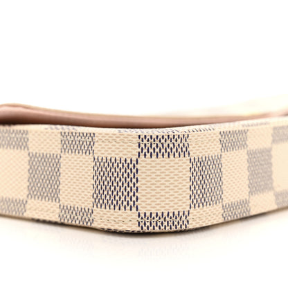 Louis Vuitton Damier Azur Pochette Felicie Chain Wallet Rose Ballerine 10 of 13