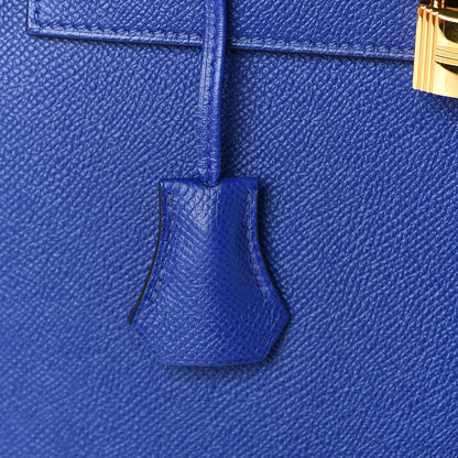 Hermes Epsom Kelly Sellier 28 Bleu Electrique 14 of 37