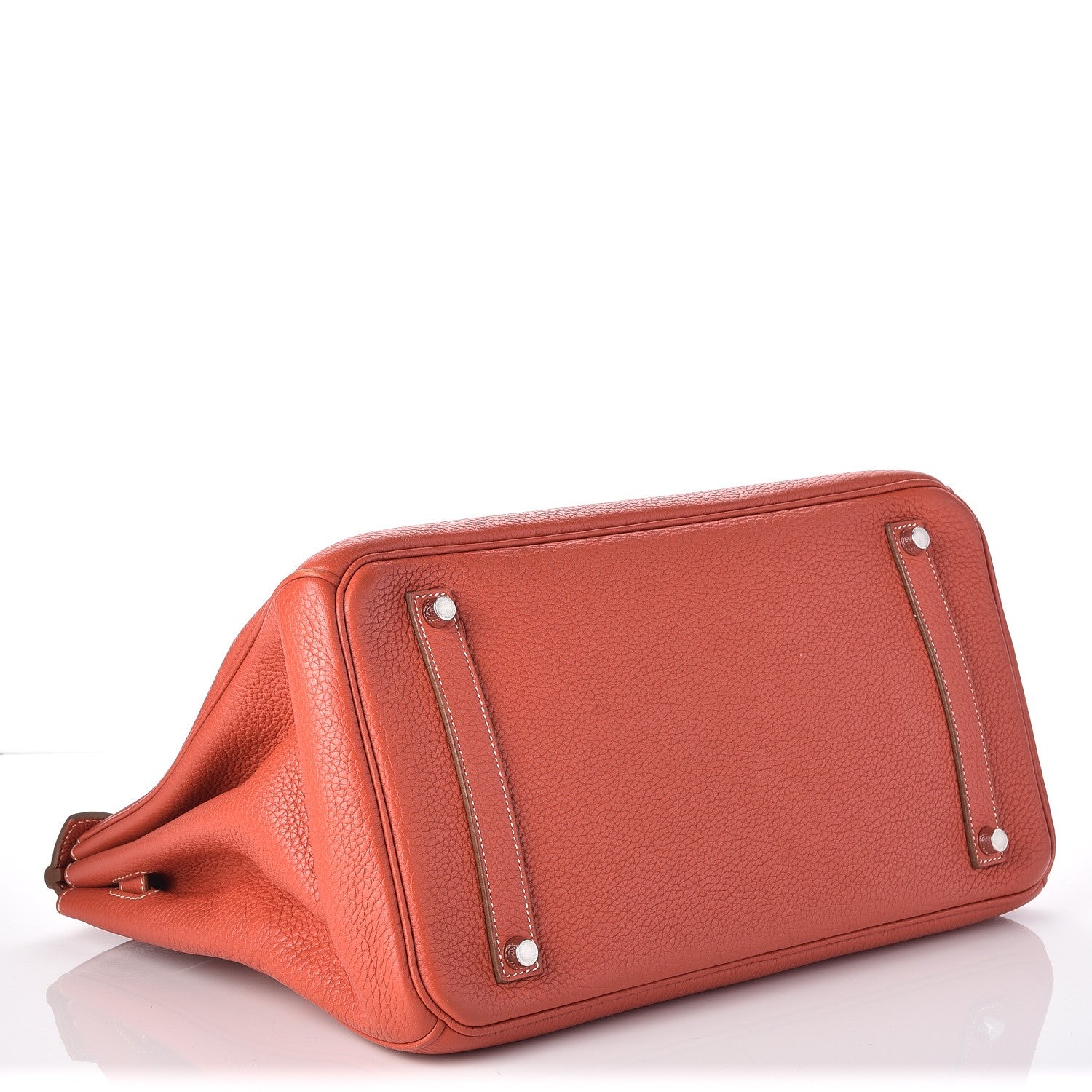 Hermes Taurillon Clemence Birkin 35 Sanguine 6 of 33