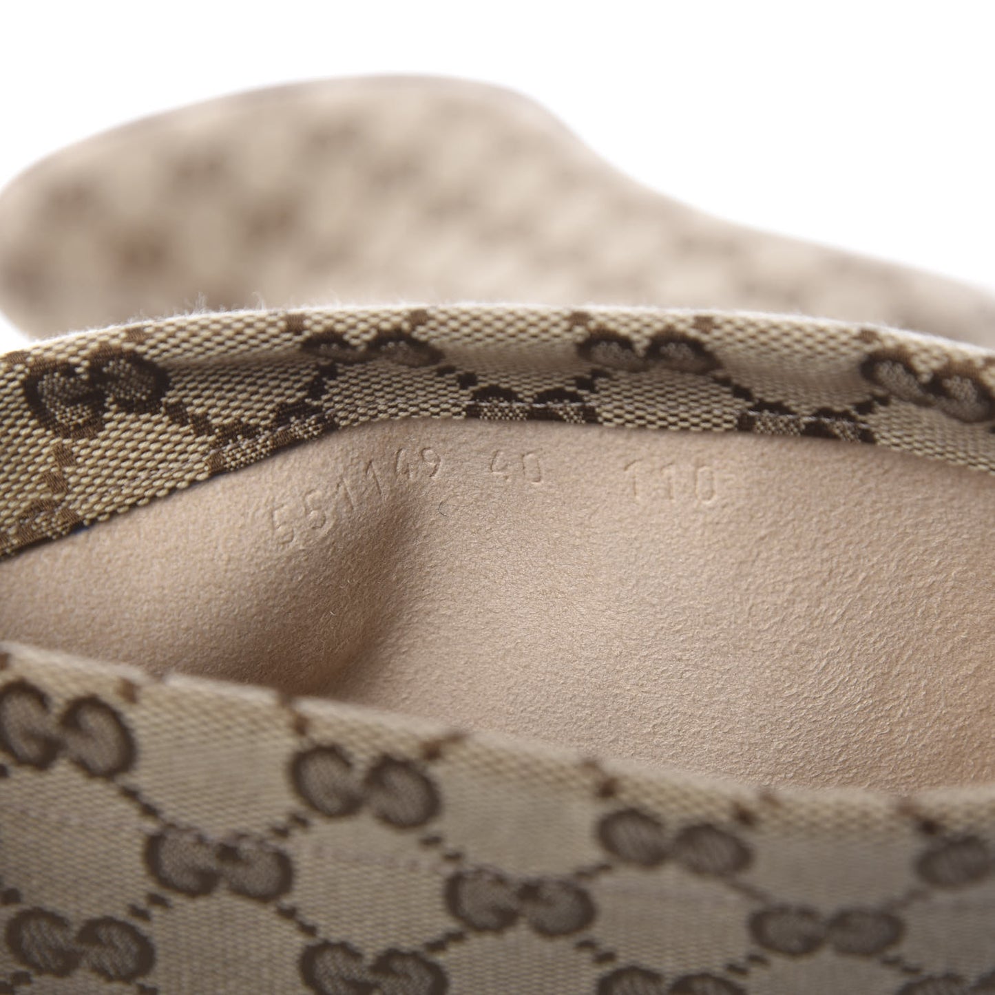 Monogram Lisa Mid Heel Boots 40 Beige Ebony