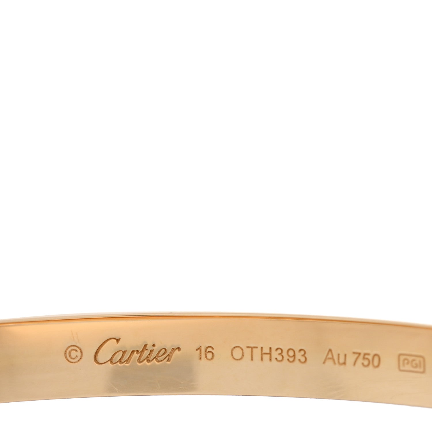 Cartier 18K Yellow Gold Love Bracelet 16 3 of 7
