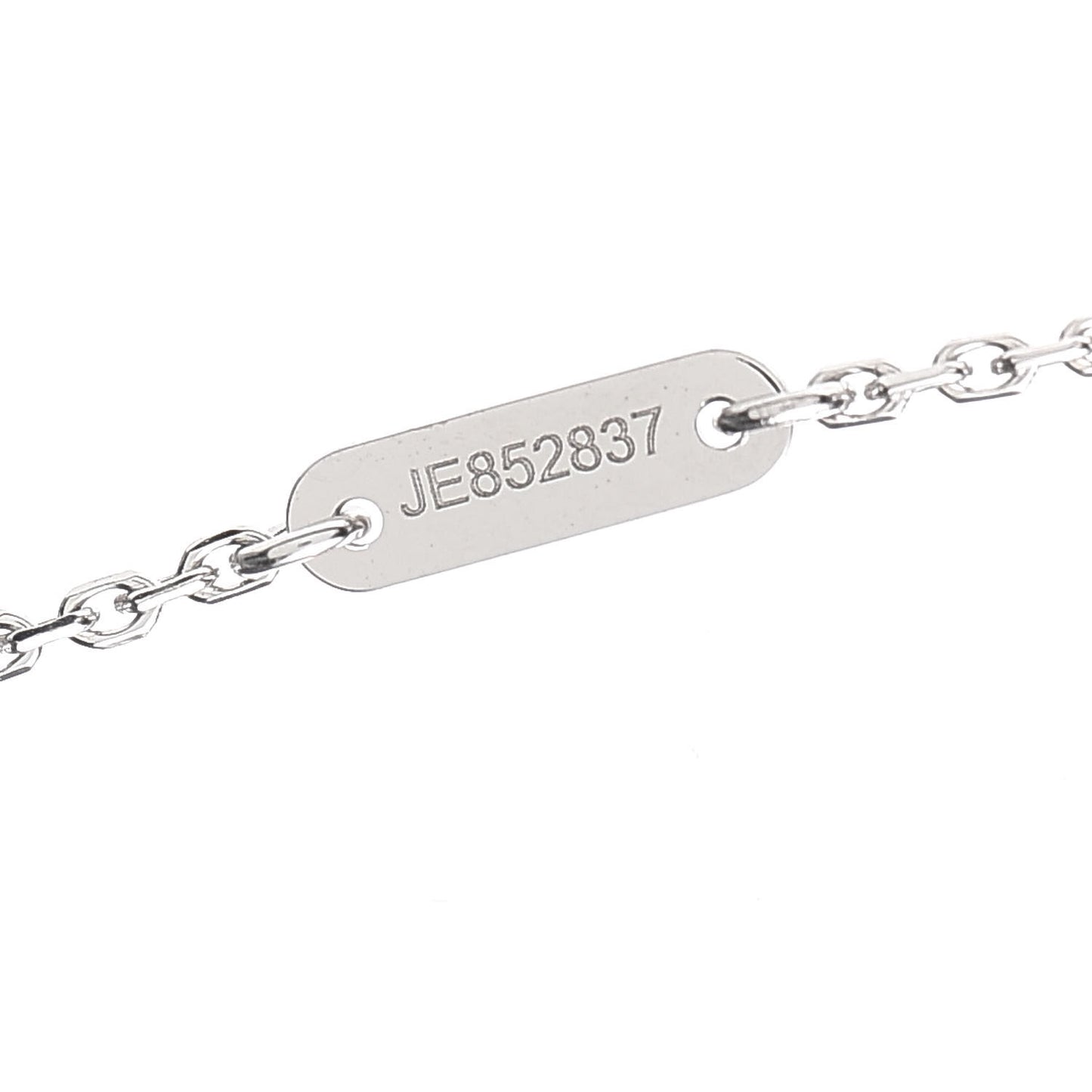 18K White Gold Turquoise Sweet Alhambra Butterfly Pendant Necklace