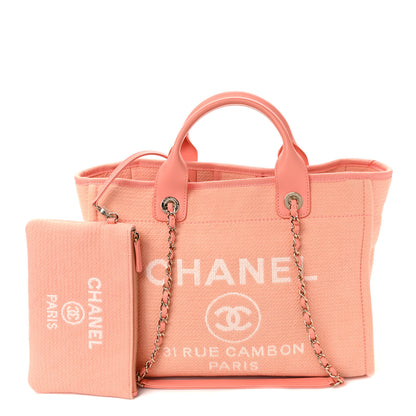 Chanel Mixed Fibers Small Deauville Tote Light Orange 1 of 9