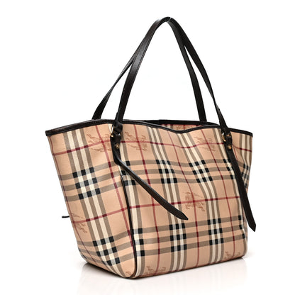 Burberry Haymarket Check Small Canterbury Tote Chocolate 3 of 12