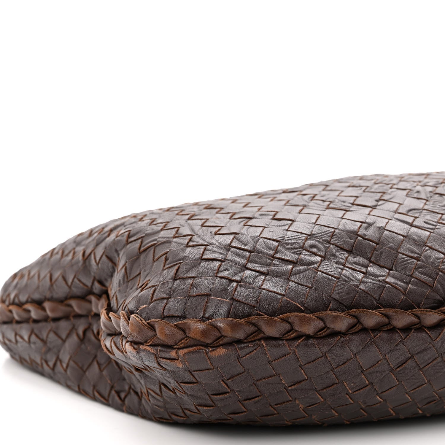 Bottega Veneta Nappa Intrecciato Embossed Medium Veneta Hobo Ebano 8 of 9