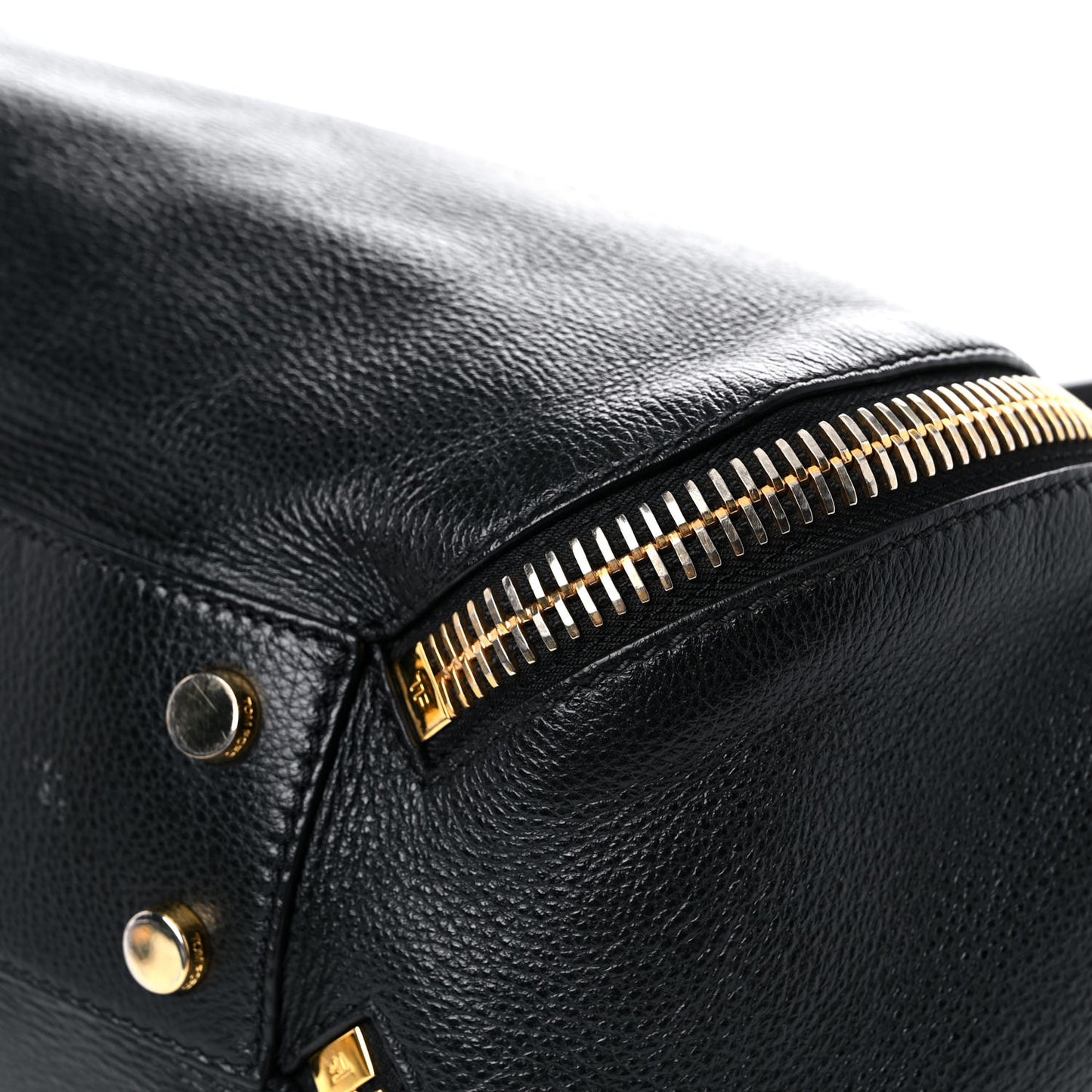 Grained Calfskin Sedgwick Medium Zipper Tote Black