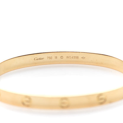 Cartier 18K Yellow Gold LOVE Bracelet 18 6 of 7