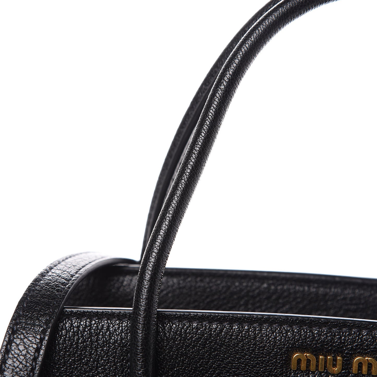 Goatskin Madras Fiocco Bow Top Handle Tote Black