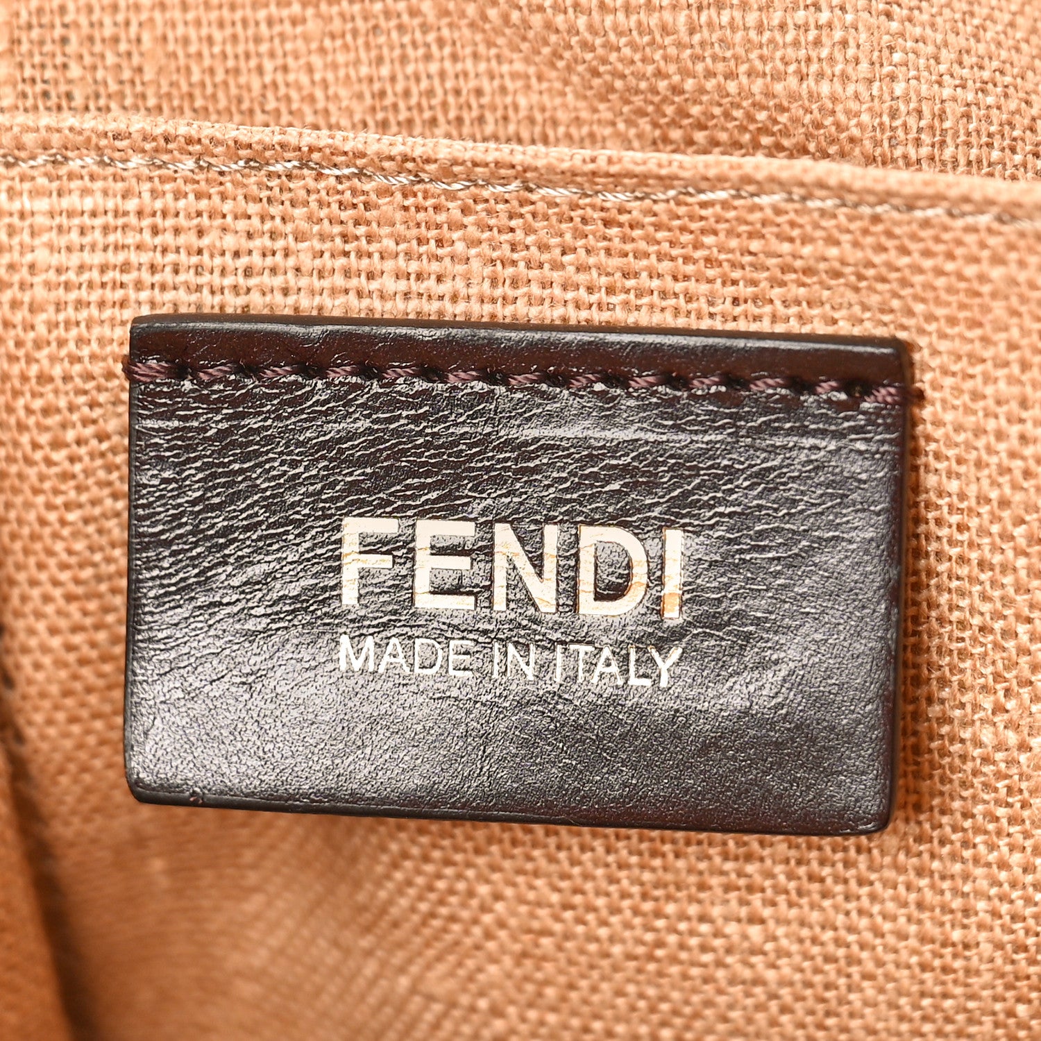 Fendi Pequin Striped 2Bag Bordeaux Multicolor Tobacco Lampone 6 of 13