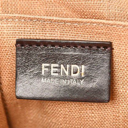 Fendi Pequin Striped 2Bag Bordeaux Multicolor Tobacco Lampone 6 of 13