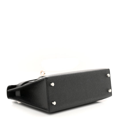 Hermes Epsom Mini Kelly Sellier 20 Black 4 of 11