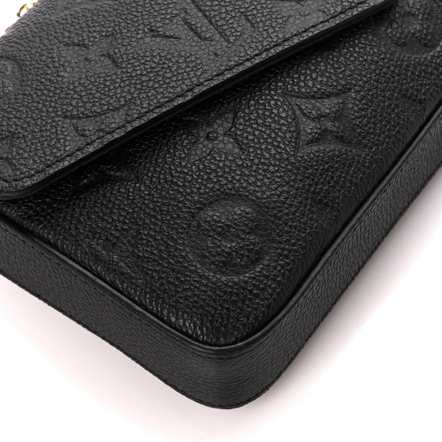 Louis Vuitton Empreinte Pochette Felicie Chain Wallet Black 14 of 15