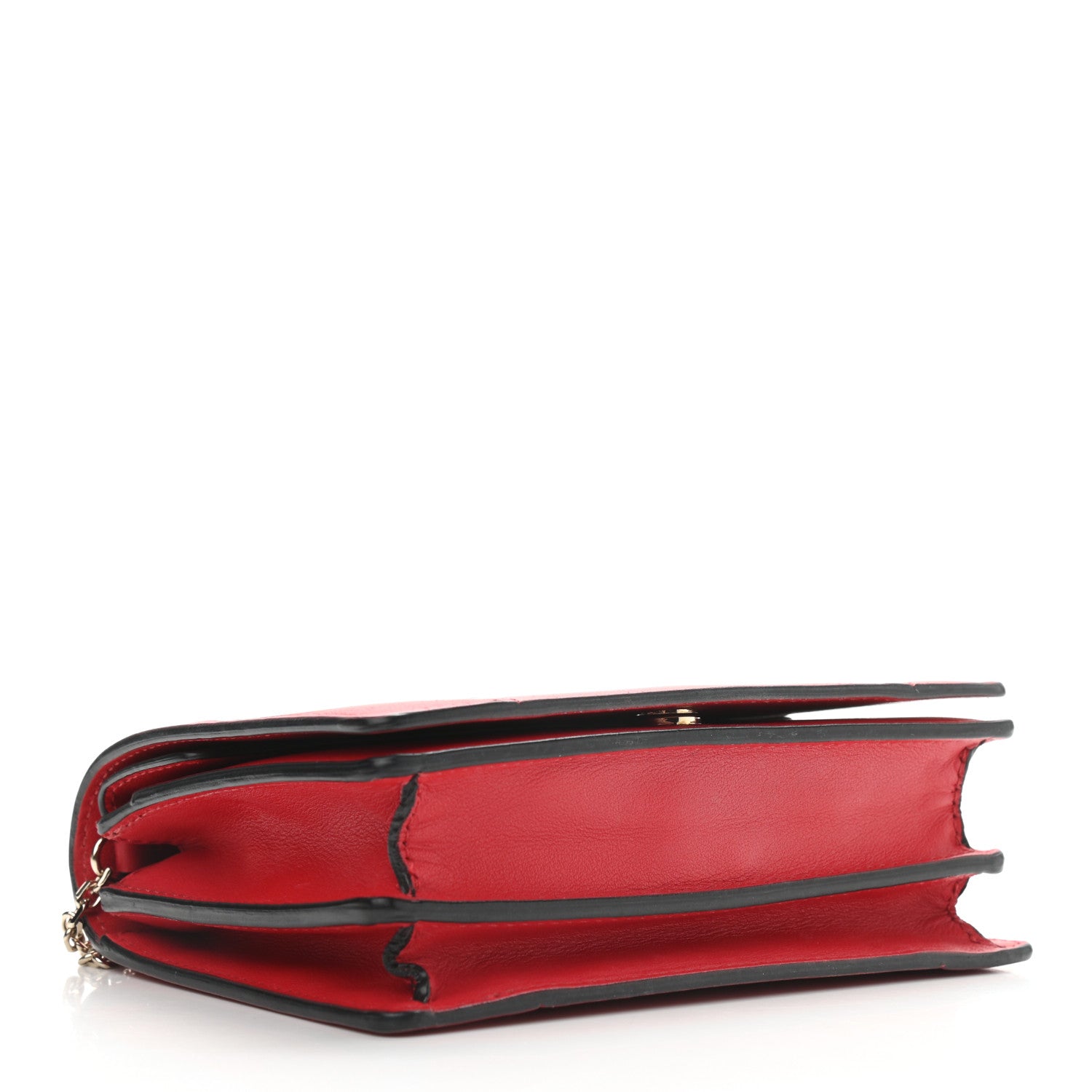 Valentino Garavani Calfskin VLogo Inlay Chain Pouch Rouge Pur White 4 of 18
