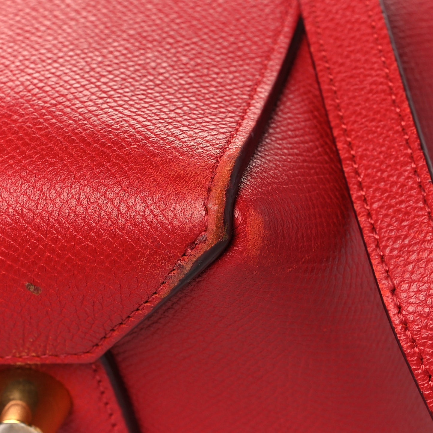 Grained Calfskin Mini Belt Bag Coquelicot