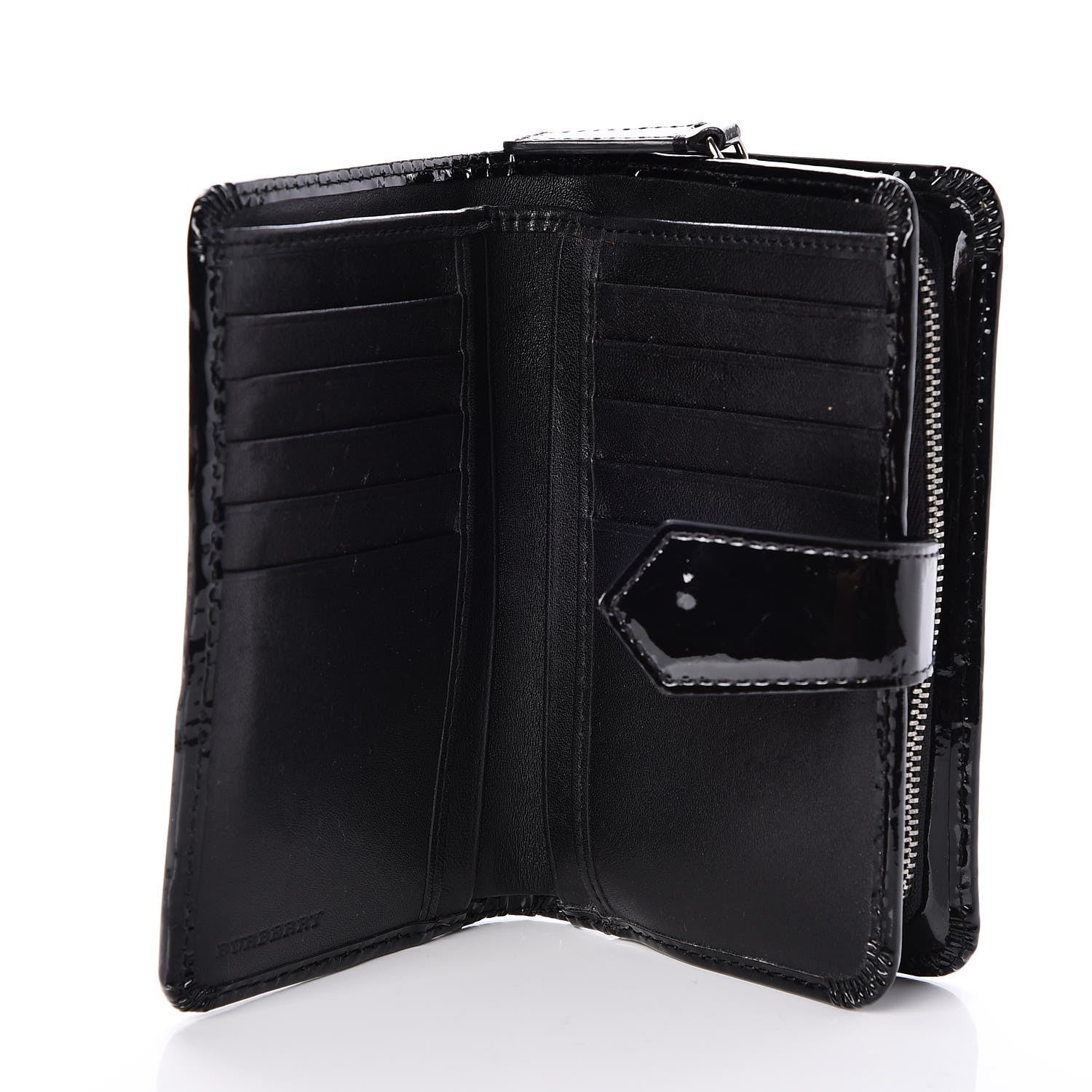 Burberry Supernova Check Penrose Continental Wallet Black 5 of 9