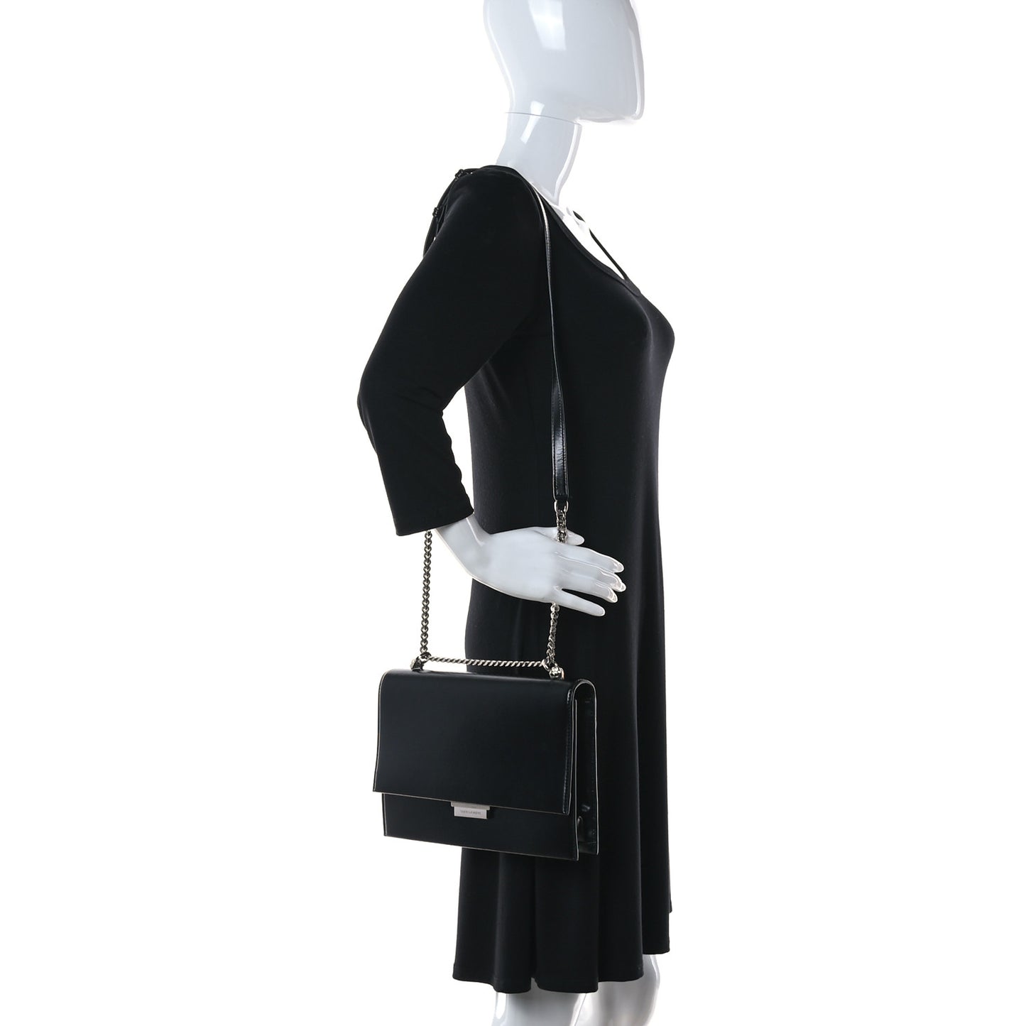 Calfskin Medium Chain Babylone Black