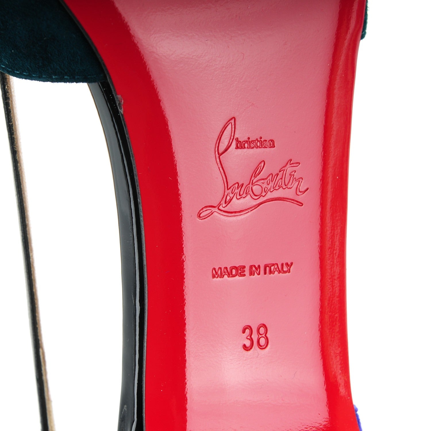 Christian Louboutin Veau Velours Nappa Tudor Young Flats 38 Version Multi 6 of 8