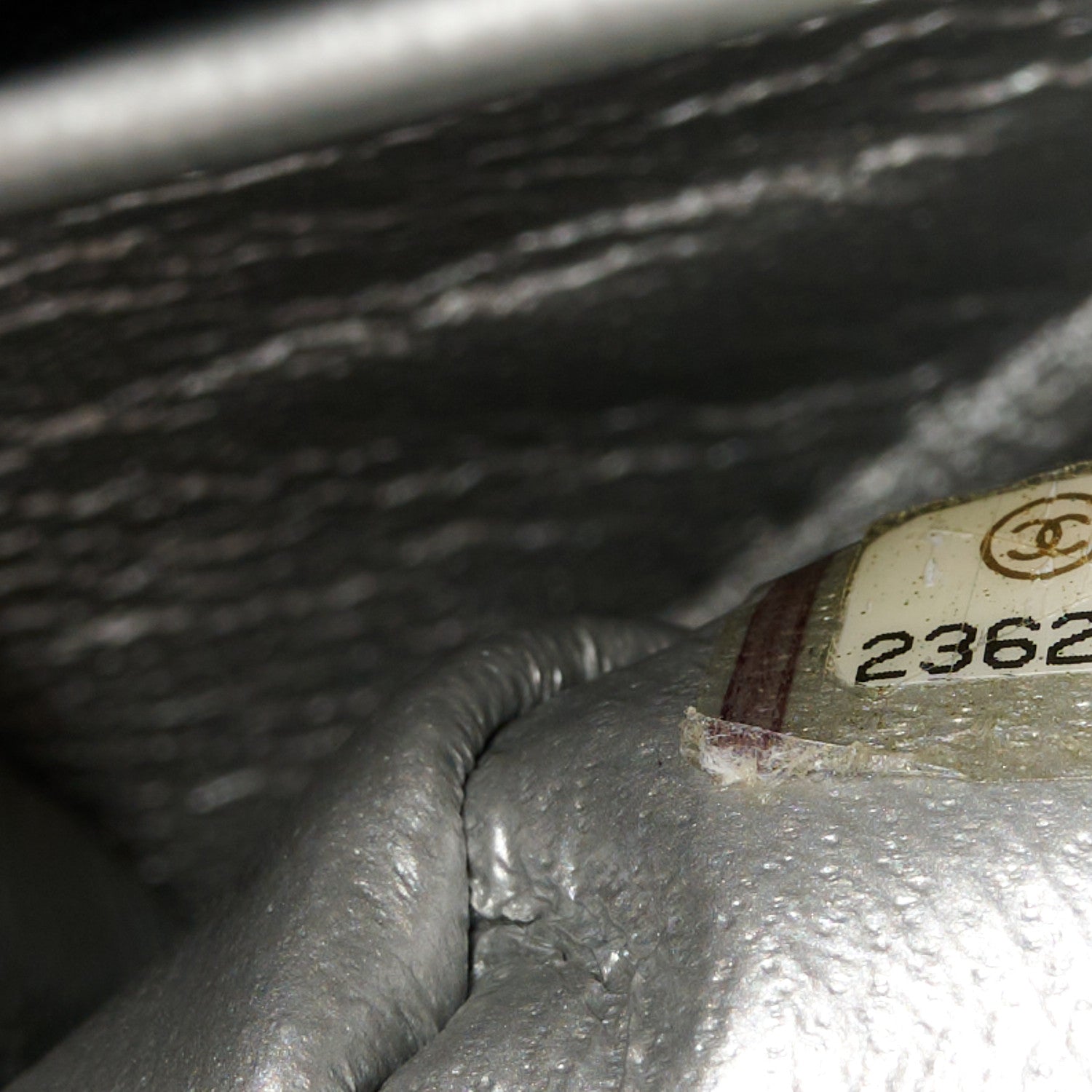 Chanel Metallic Caviar Quilted Medium Double Flap Silver 8 of 11