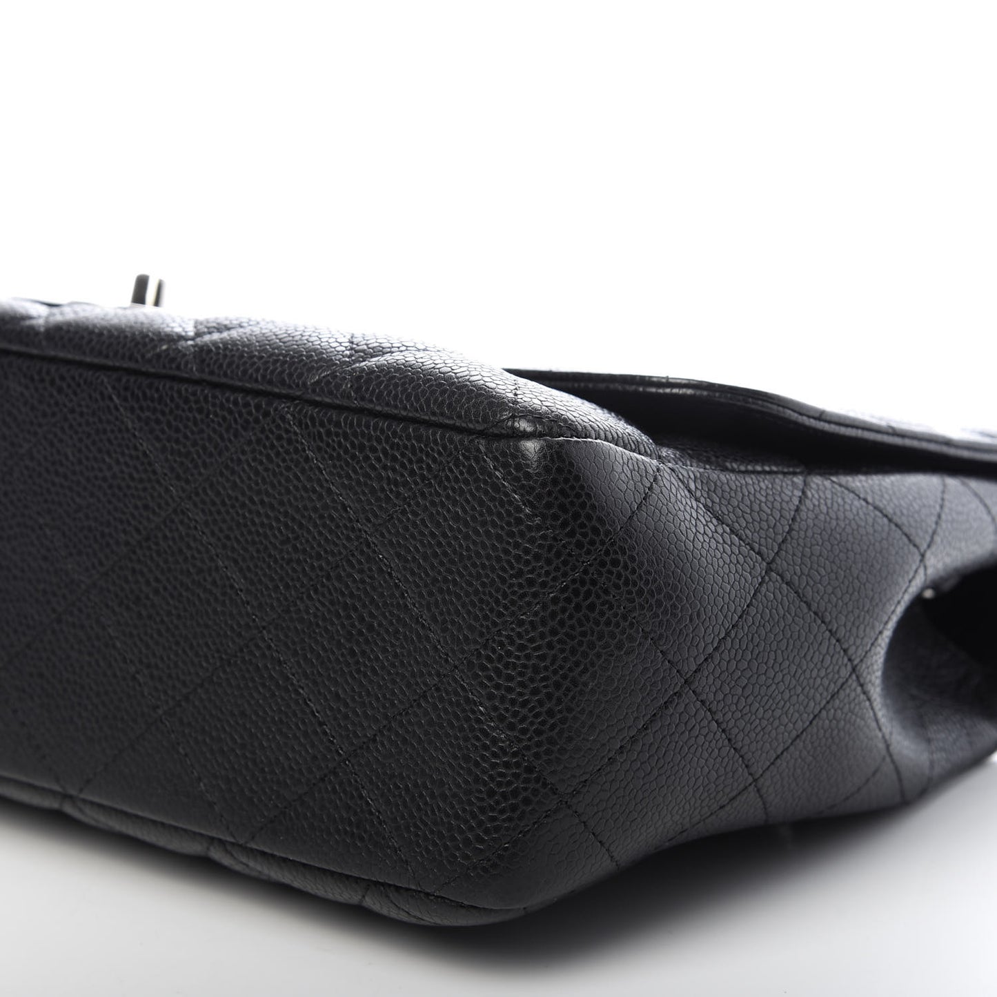 Caviar Quilted Jumbo Single Flap Black