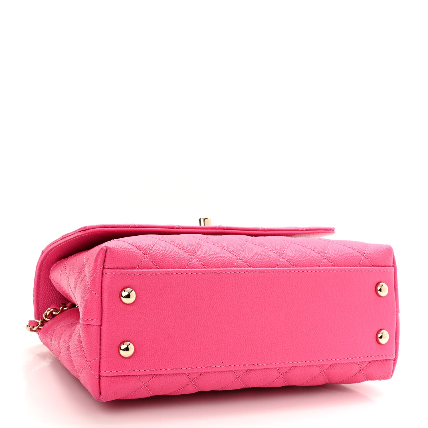 Chanel Caviar Quilted Mini Coco Handle Flap Rose 4 of 10