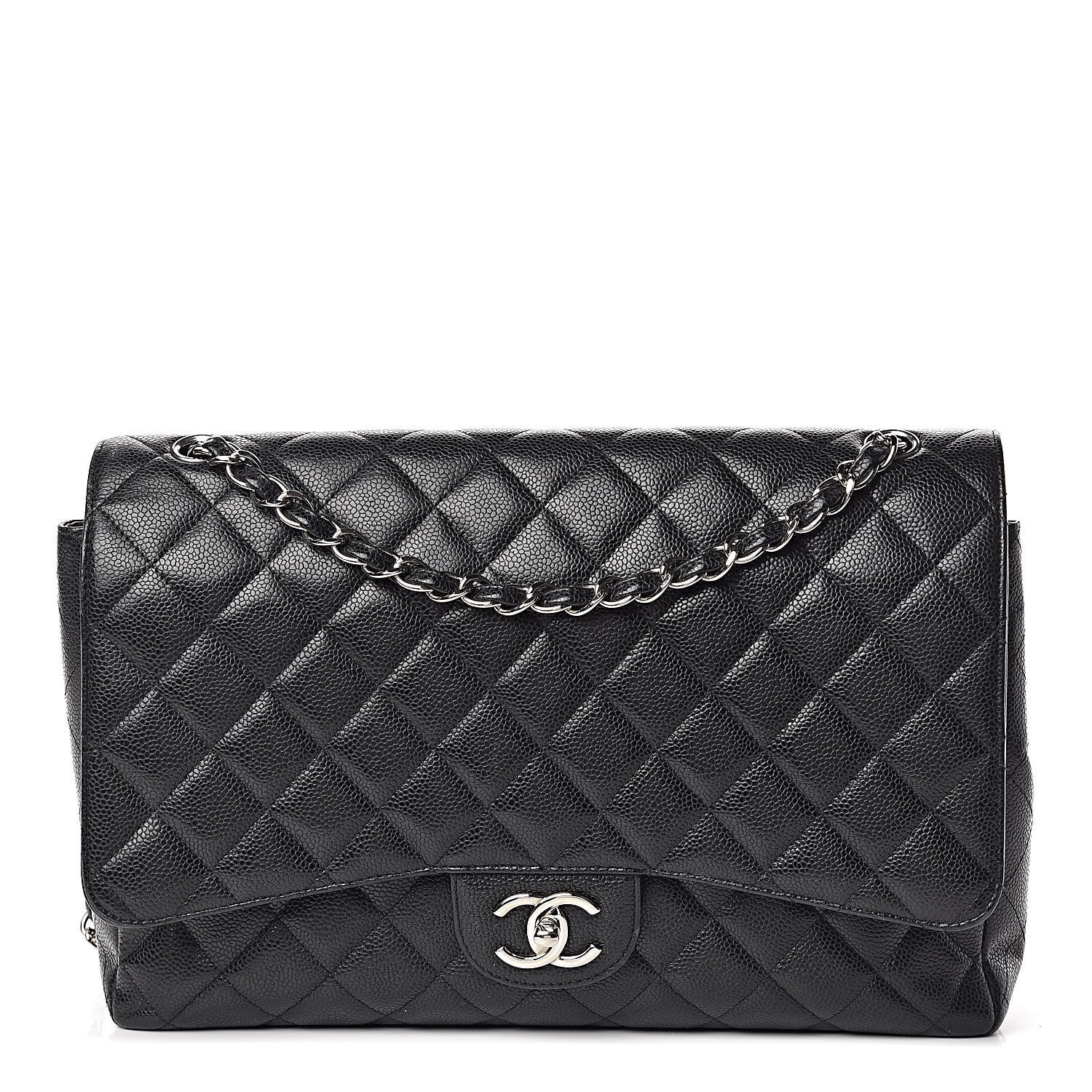Chanel Caviar Quilted Maxi Double Flap Black 1 of 14